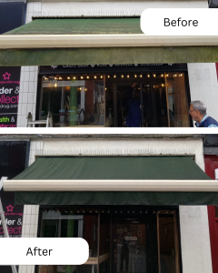 Awning Cleaning London Before After Skylark Services
